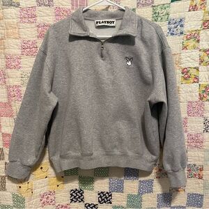 Playboy Quarter Zip Sweatshirt - M